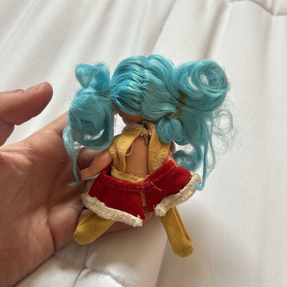 Vintage 1969 Sally Skater Finger Ding Puppet Doll Remco Hong Kong Blue - Picture 5 of 6